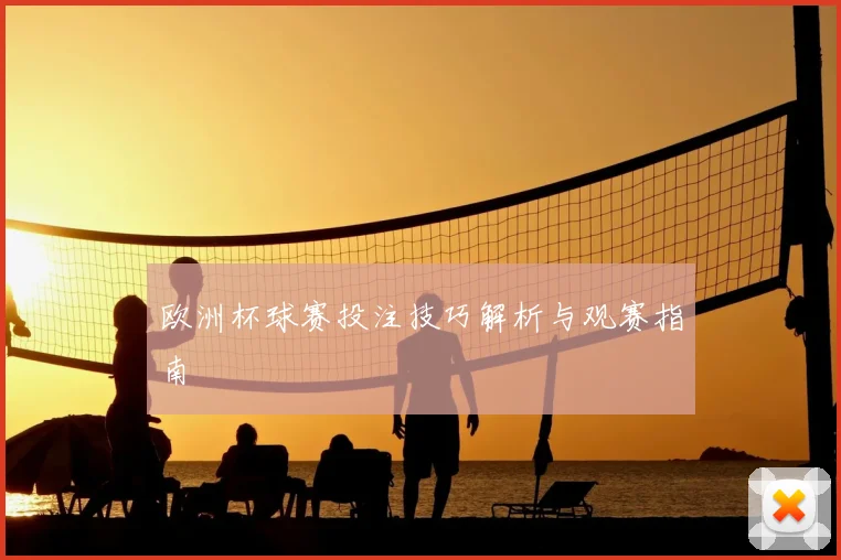 欧洲杯球赛投注技巧解析与观赛指南
