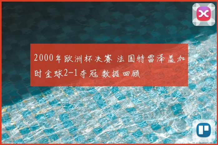 2000年欧洲杯决赛 法国特雷泽盖加时金球2-1夺冠 数据回顾