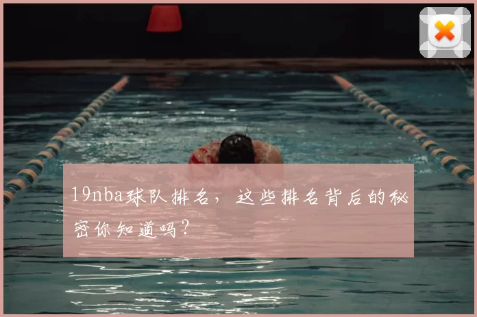 19nba球队排名，这些排名背后的秘密你知道吗？