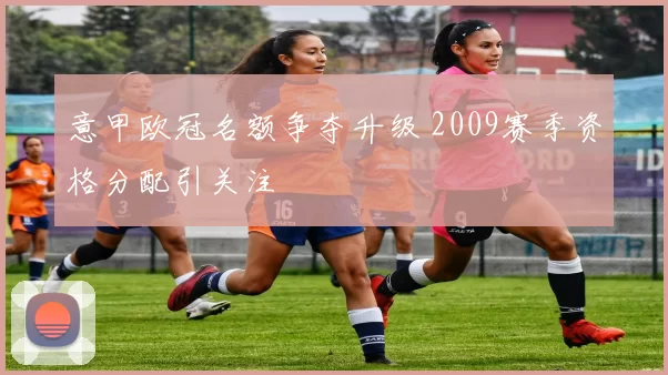 意甲欧冠名额争夺升级 2009赛季资格分配引关注